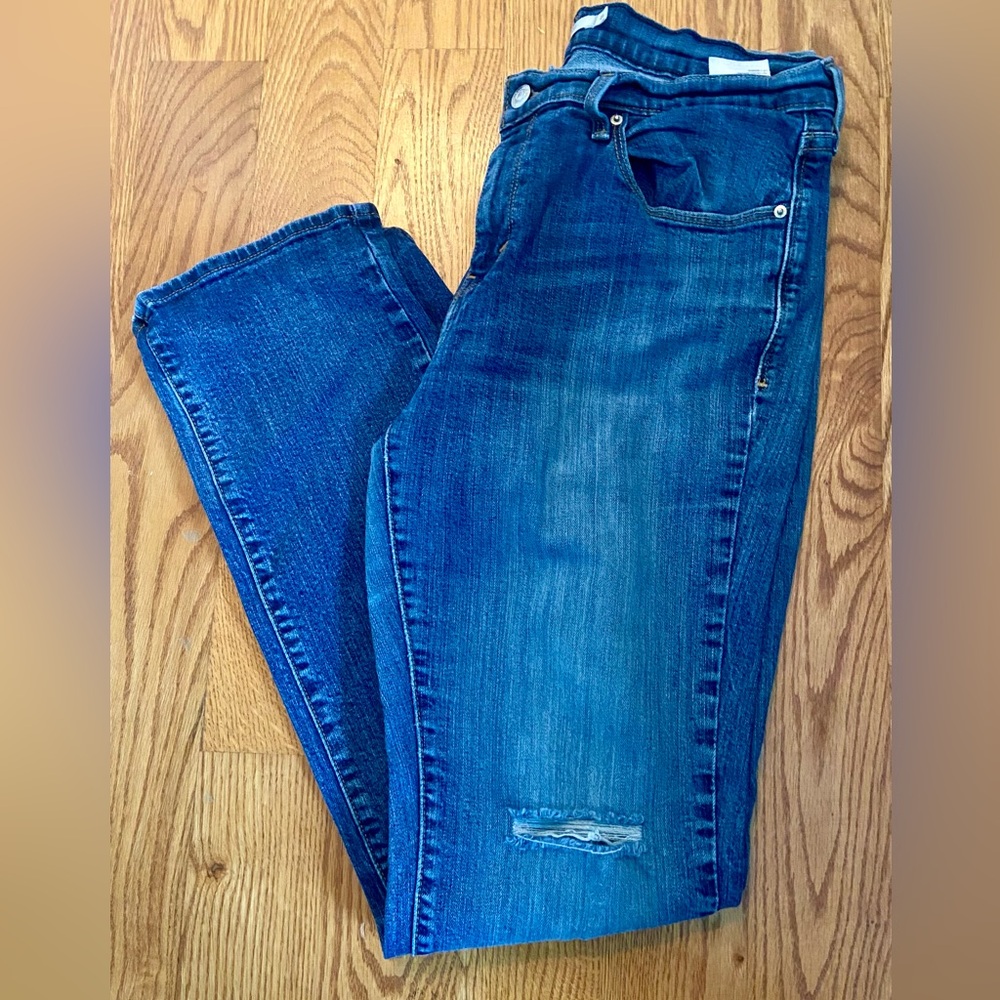 Levi's 505 Distressed Straight Jeans Size 8